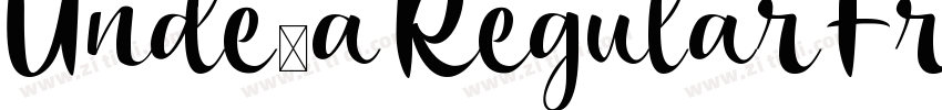 Undeka Regular Free字体转换